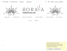 Tablet Screenshot of maillotsoraya.com